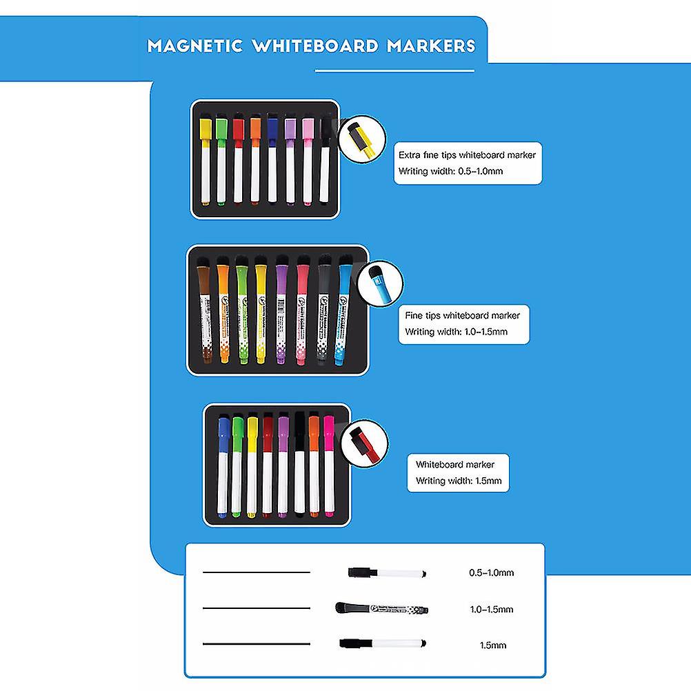 Rewritable Magnetic Whiteboard Refrigerator Calendar Message Board Monthly Planner Board