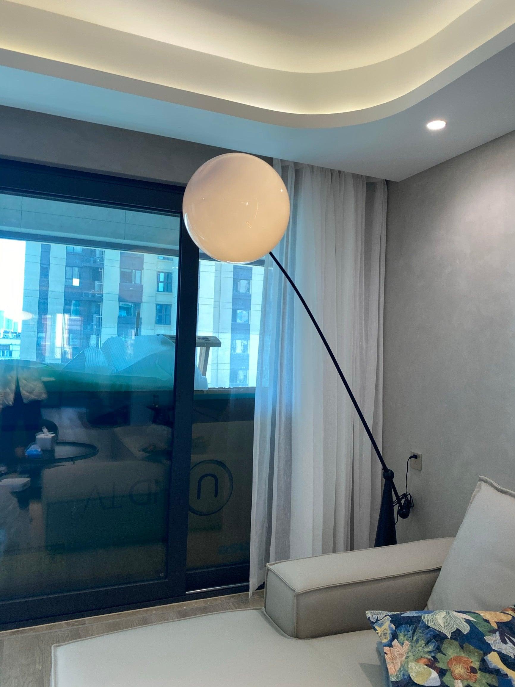 Opal Arc Floor Lamp