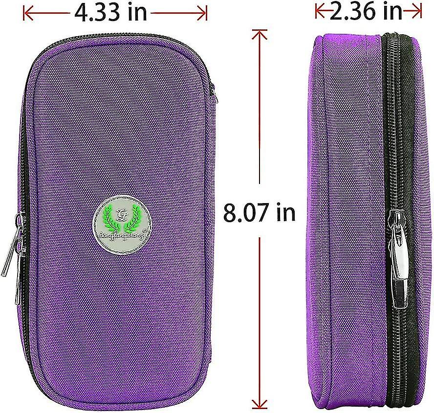 Insulin Cooler Travel Bag - Medication Diabetic Insulated Portable Cooler Diabetes Cooler Bag (purple)