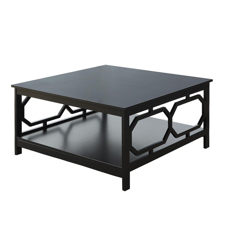 Convenience Concepts Omega Square 36 inch Coffee Table with Shelf