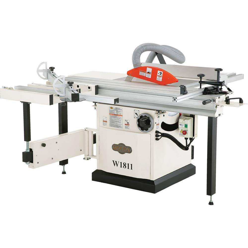 Shop Fox 10 in. 5 HP Sliding Table Saw W1811