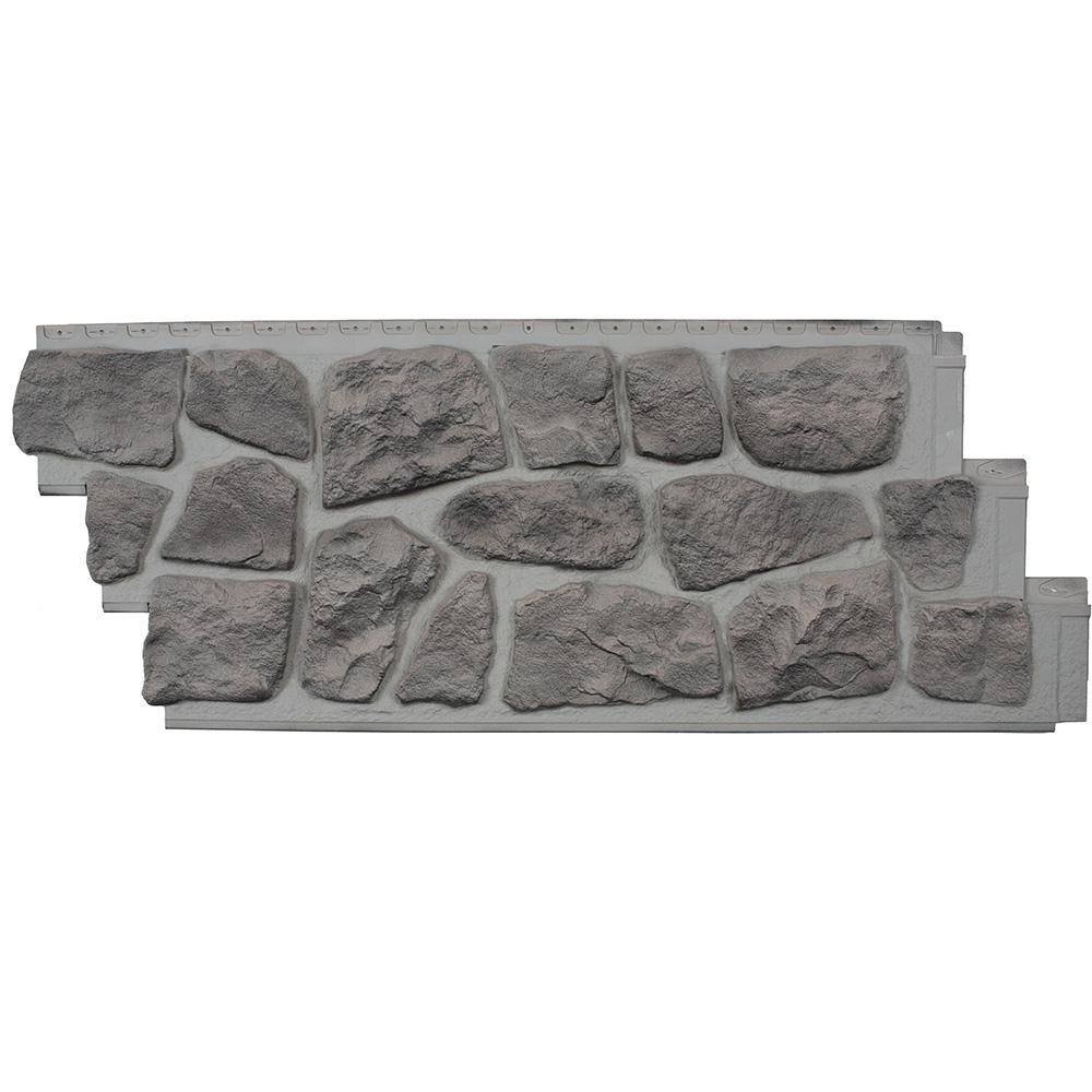 Novik NovikStone FS Fieldstone (19.1 in. x 50 in.) Stone Siding in Rocky Mountains (10 Panels Per Box 49.6 sq. ft.) 100340003