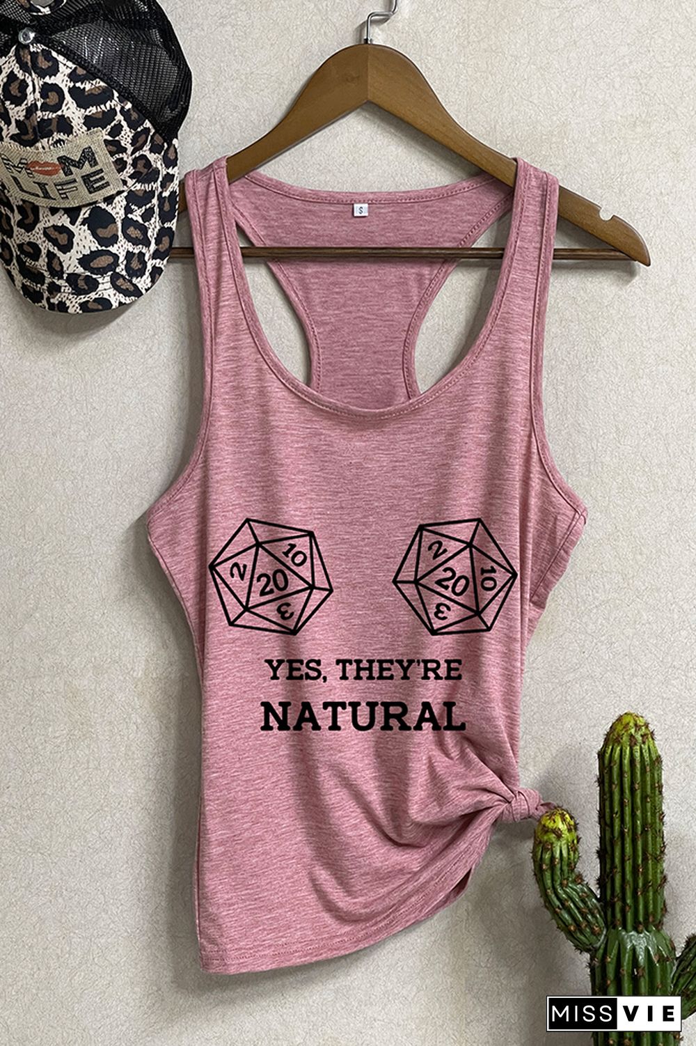 Yes, They're Natural Sleeveless Tank Top Wholesale