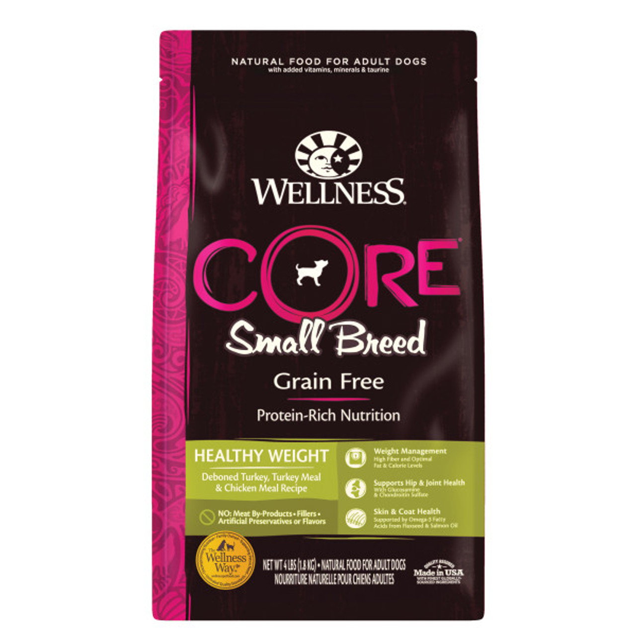 Wellness CORE Grain Free Small Breed Healthy Weight Turkey and Chicken Recipe Dog Food