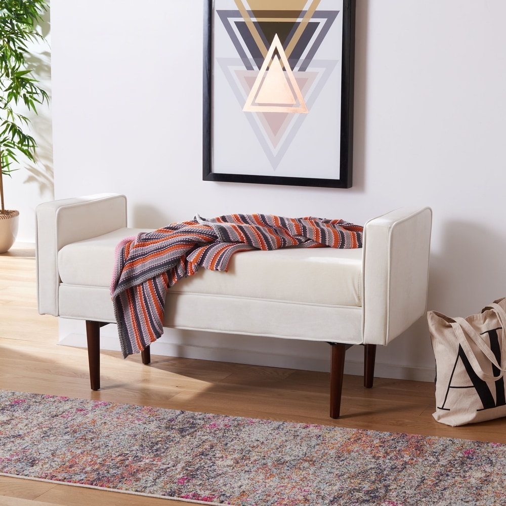 SAFAVIEH Henri Mid century Modern 25 inch Bench   49\