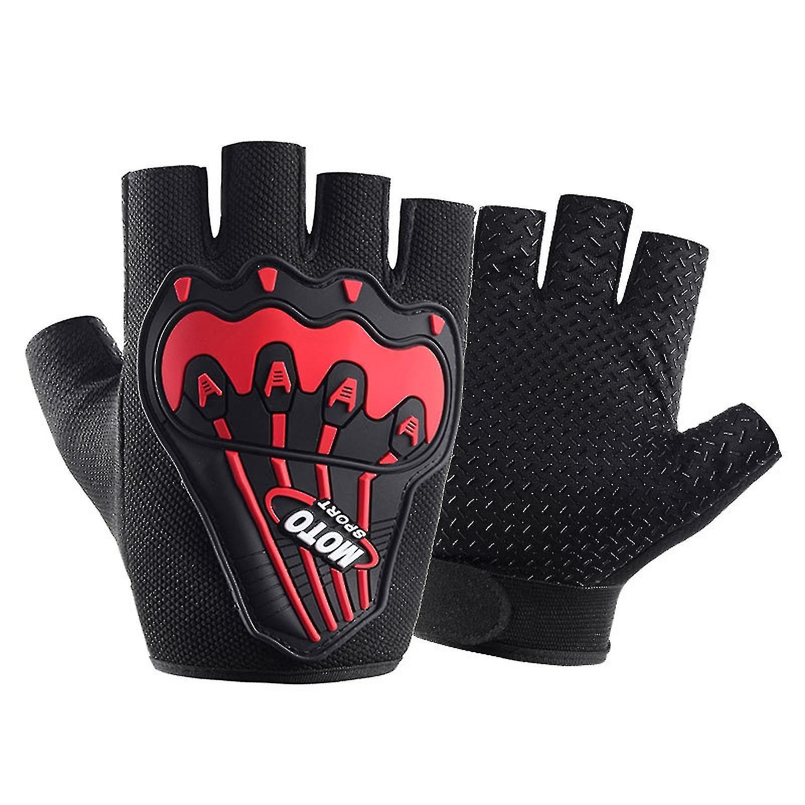 1 Pair Half Finger Fitness Gloves Shock Absorption Cycling Equipment Wide Applications Bicycle Gloves For Running