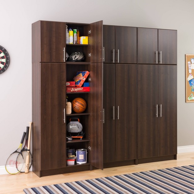 Elite Storage Cabinet Espresso Prepac