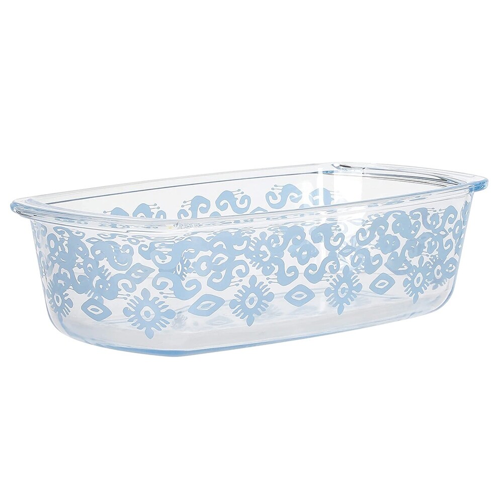 Spice By Tia Mowry 1.6 Quart Spicy Cloves Glass Loaf Pan