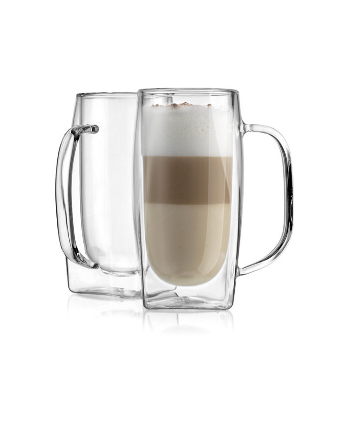 Godinger Nimbus Double Wall Latte Mugs Set of 2