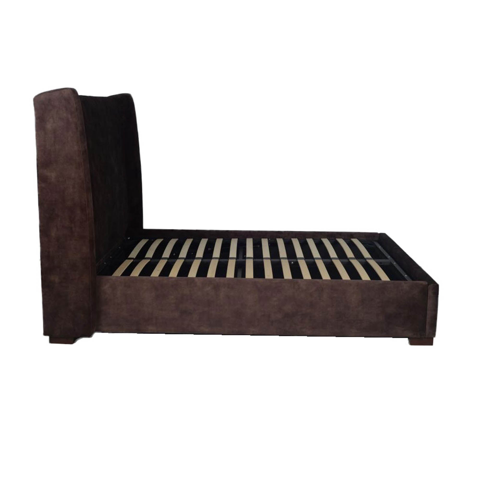 Cora Storage Queen Bed - Velvet Brown