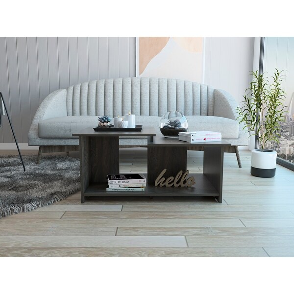 TUHOME Wema Coffee Table Black