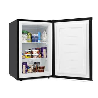 Costway 3 cu. ft. Compact Upright Freezer in Stainless Steel Door Removable Shelves EP23796