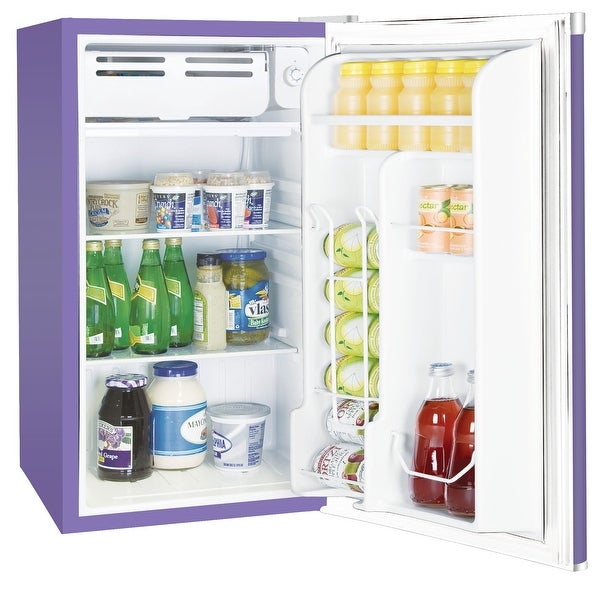 3.2 Cu. ft. Single Door Compact Refrigerator， Purple