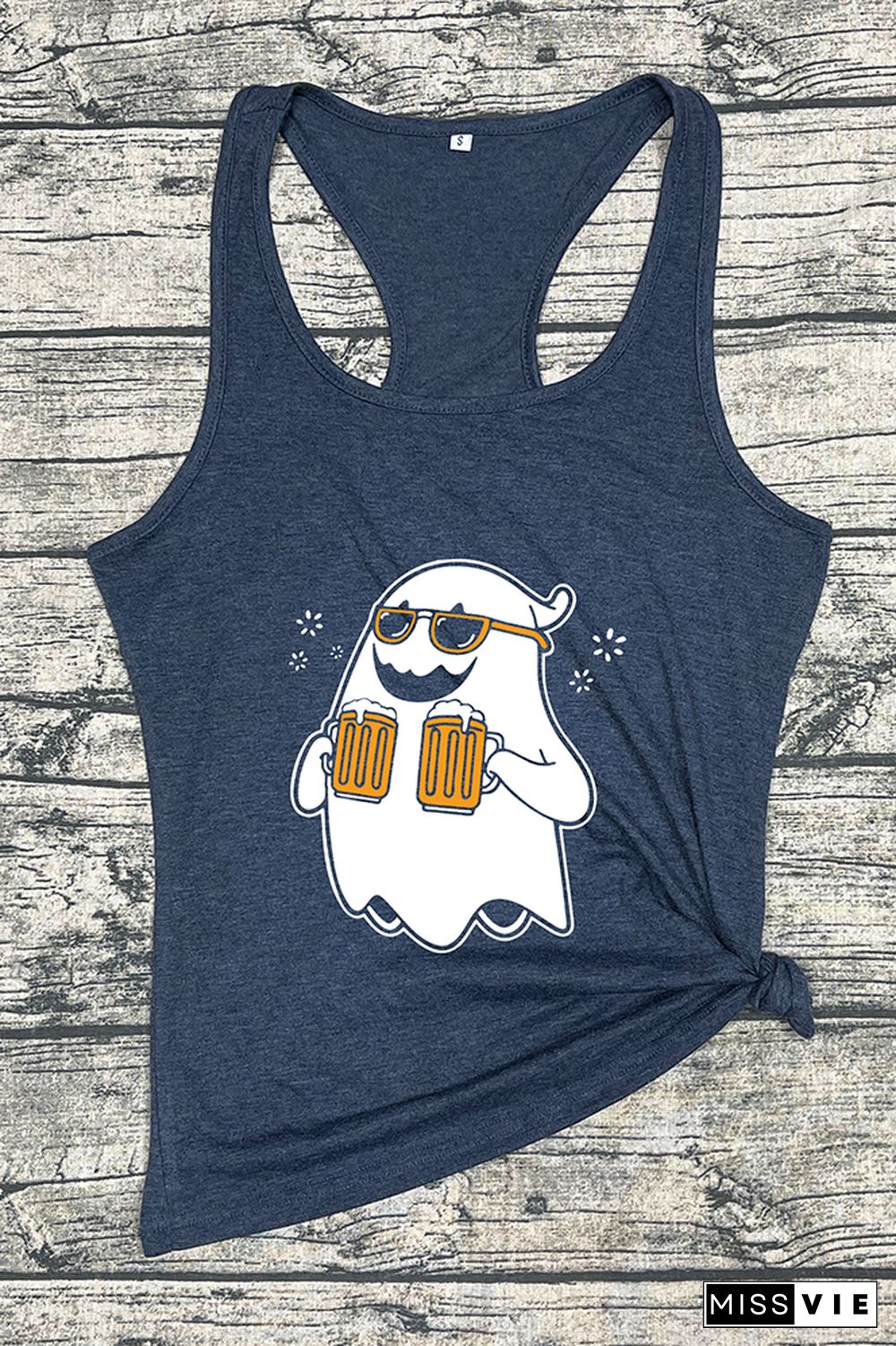 Drinking Ghost Halloween Sleeveless Tank Top Wholesale