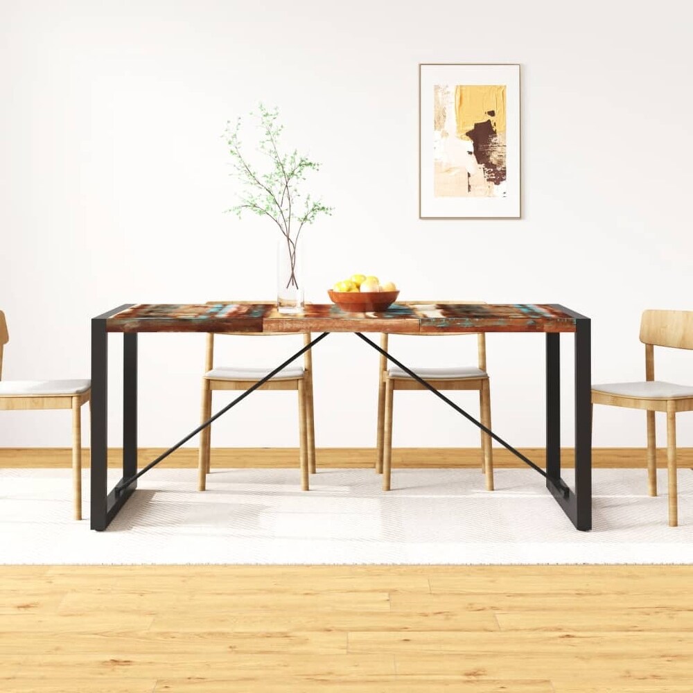 vidaXL Dining Table Solid Reclaimed Wood 70.9\