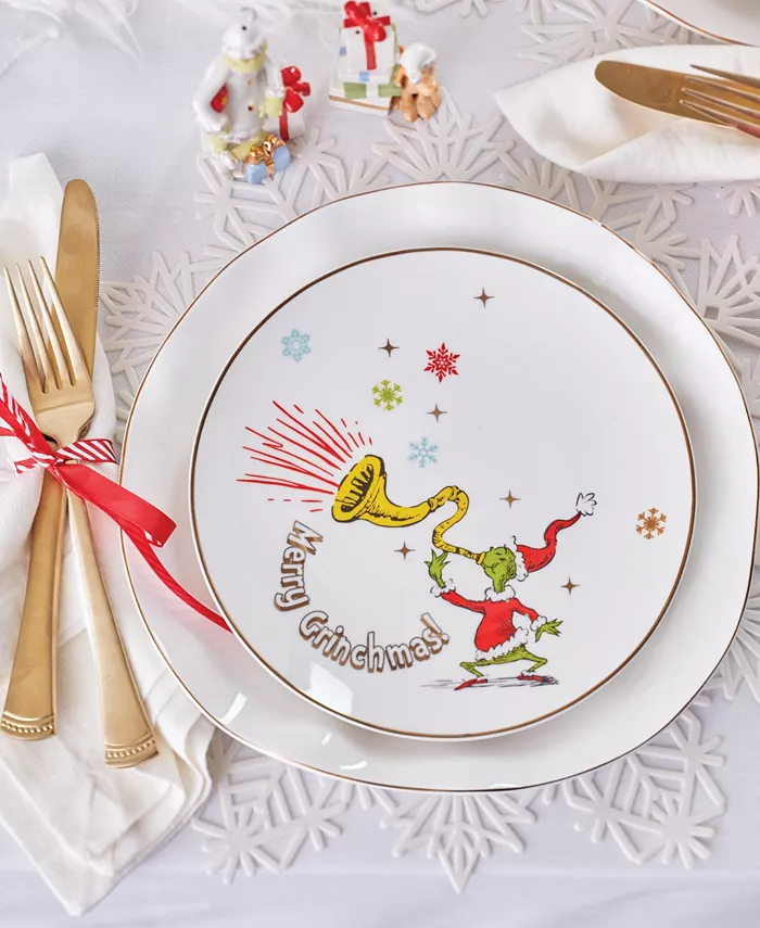 Lenox Merry Grinchmas Accent Plates Set of 4