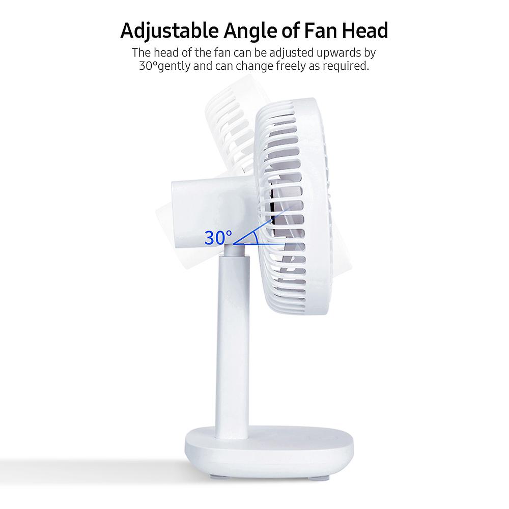 F6 Fan Stand Desktop Shaking Charging Fan Keystroke Speed Regulation Fan With Adjustable Angle Led Indicator Pink Blue