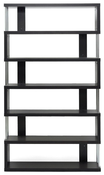 Baxton Studio Barnes Six Shelf Modern Bookcase   Contemporary   Bookcases   by Baxton Studio  Houzz