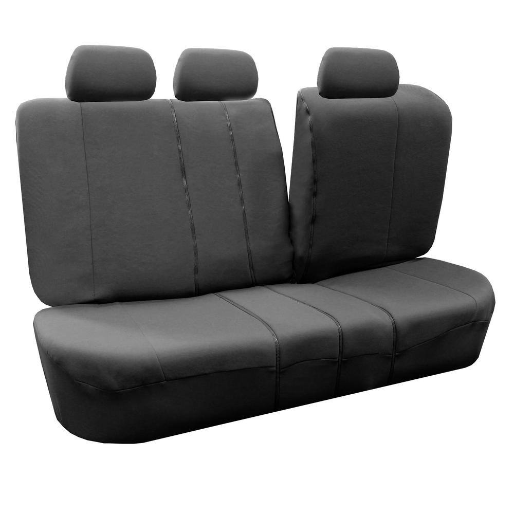 FH Group Flat Cloth 47 in. x 23 in. x 1 in. Multi-Functional Full Set Seat Covers DMFB052CHRCL115