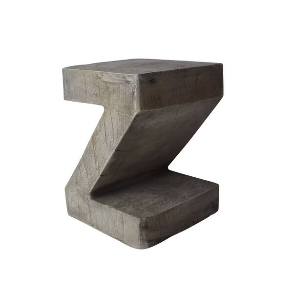 Outdoor modern accent side table，for garden，No Assembly Required