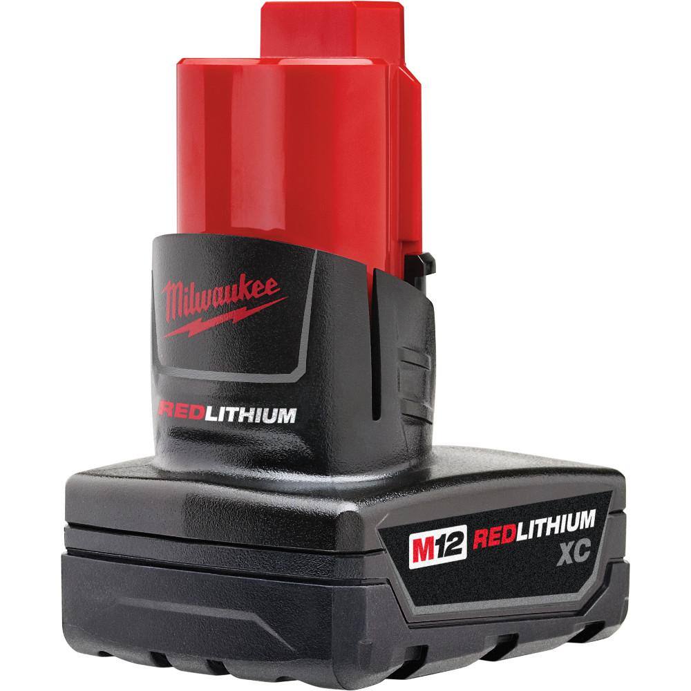 MW M12 12V Lithium-Ion Cordless Combo Tool Kit (8-Tool) w(2) 1.5Ah and (1) 3.0Ah Batteries (1) Charger (1) Tool Bag 2495-28