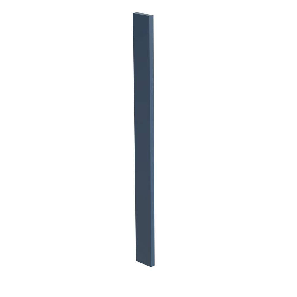 Home Decorators Collection Newport Blue Painted Plywood Shaker Stock Assembled Wall Kitchen Cabinet Filler Strip (3 in. W x 0.75 in.) FS30-MB