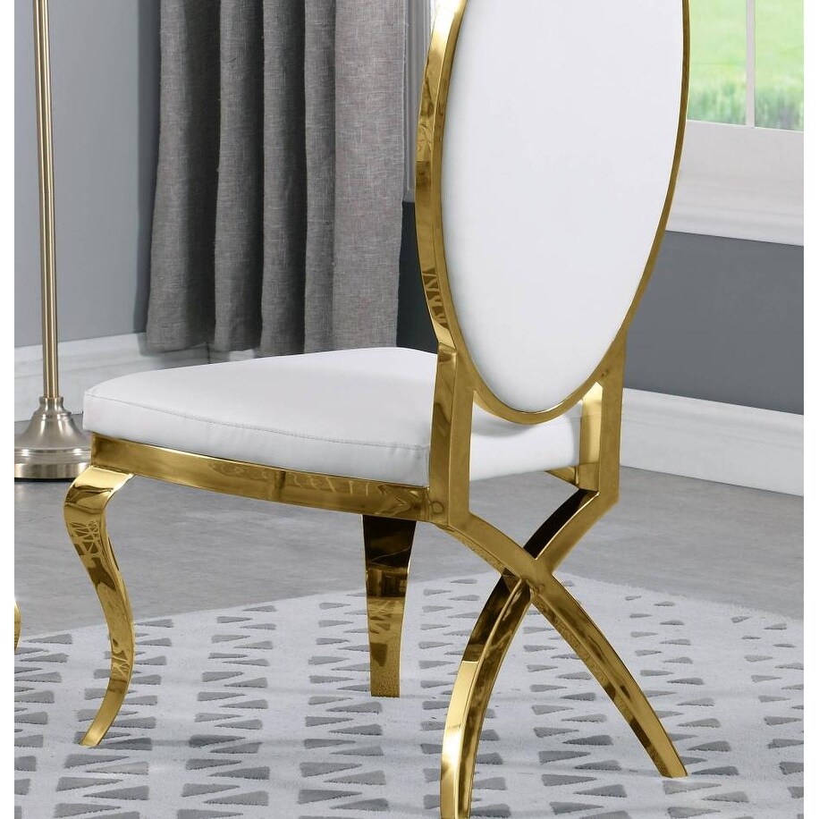 Best Quality Furniture Faux Crystal Chairs with Gold Stainless Steel