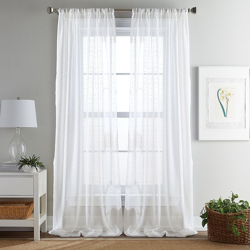 Manor Sheer Poletop Ivory Curtains