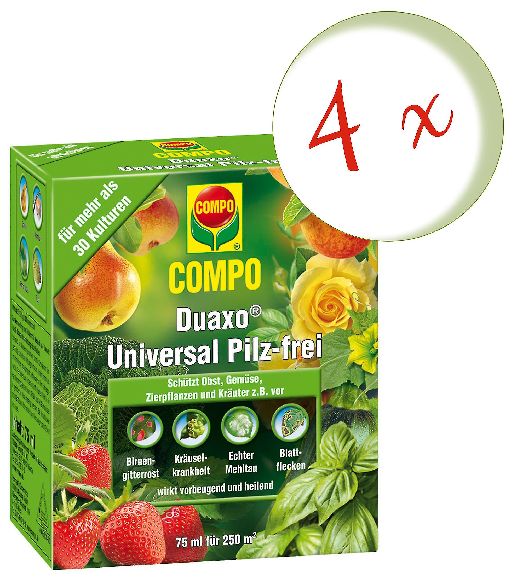 4 x COMPO Duaxo?? Universal Pilz-frei， 75 ml