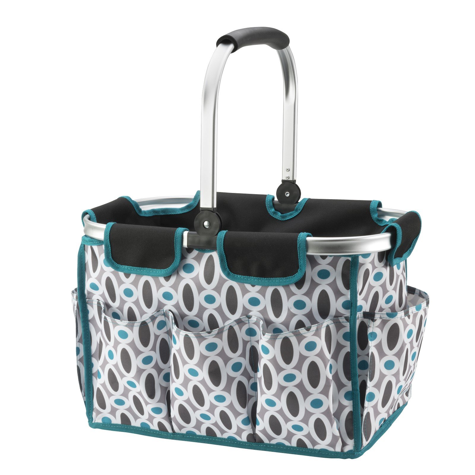 Picnic Style Multi-Purpose Basket - 'Modern Links' Multicolor