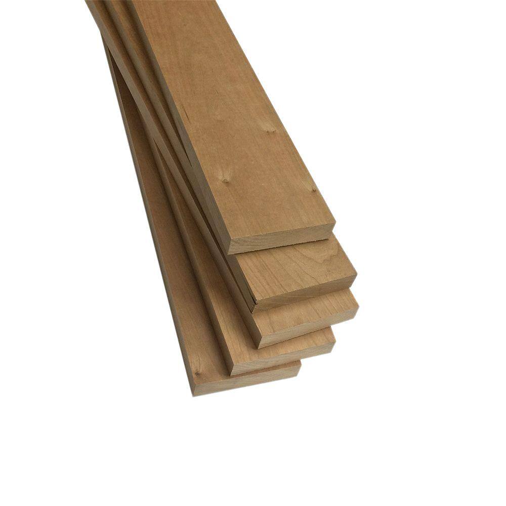 Swaner Hardwood 1 in. x 3 in. x 2 ft. FAS Cherry S4S Board (5-Pack) OL2626871