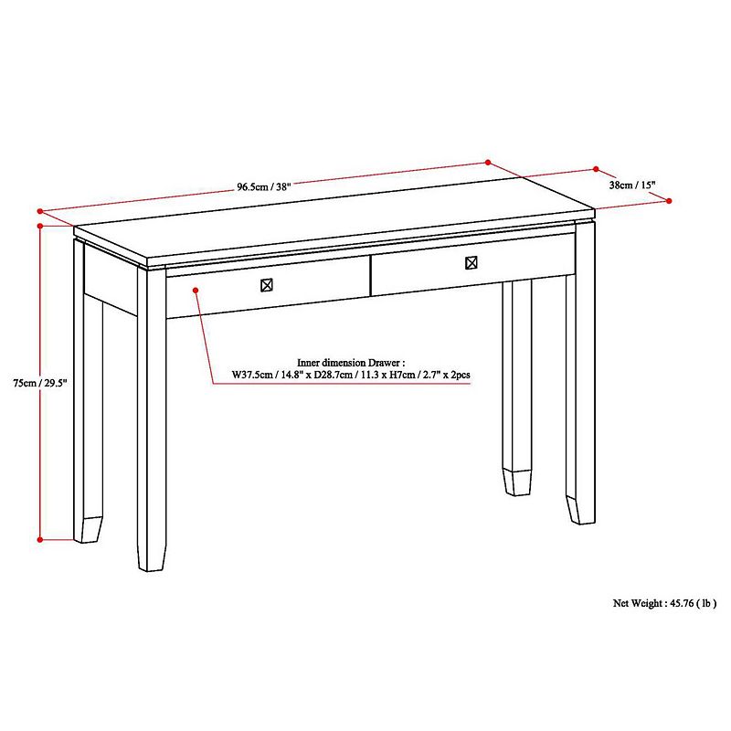 Simpli Home Cosmopolitan Console Table