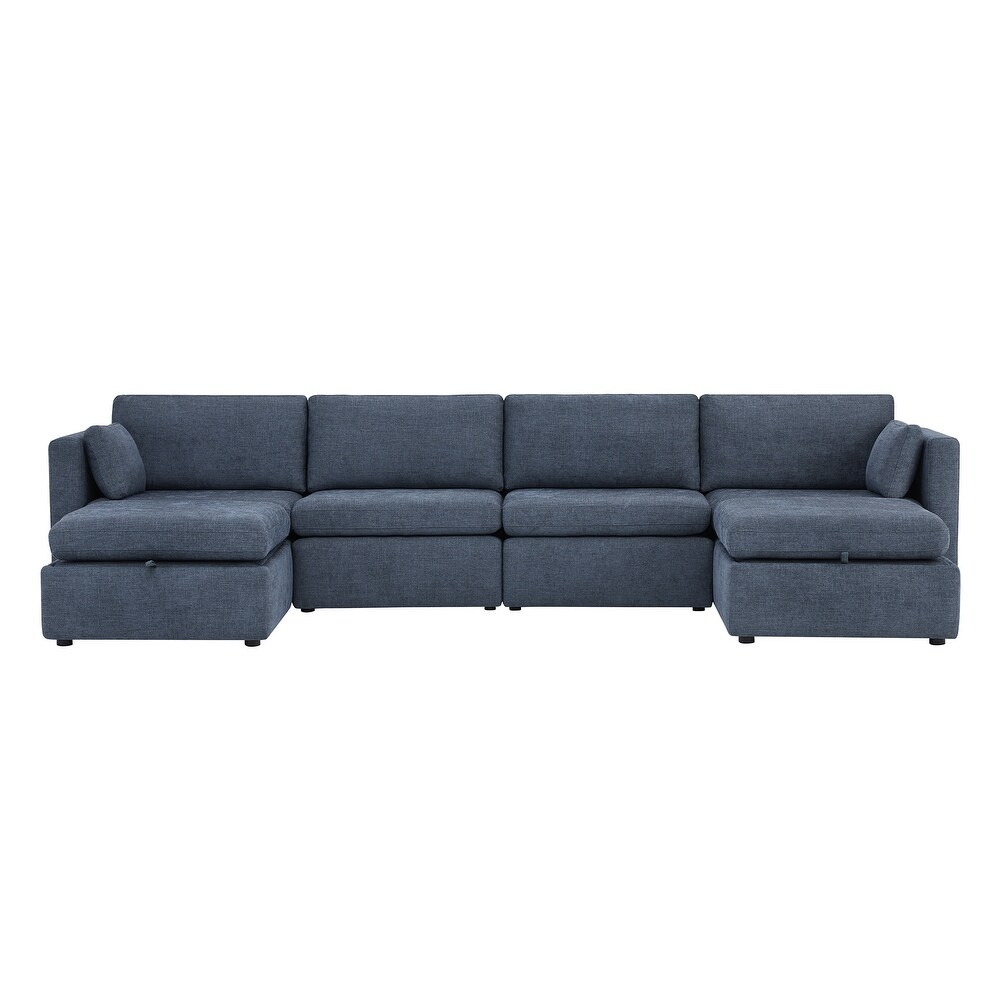 Celia Oversized Modular Sectional Fabric Sofa Set