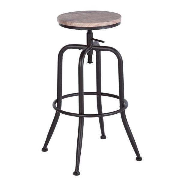 Swivel Lifting Height Bar Stool (Set of 2) - N/A