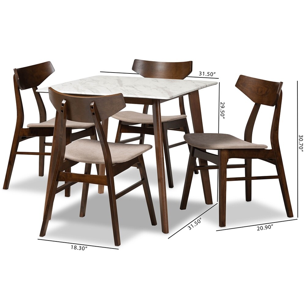 Pearson Mid Century Modern Transitional 5 PC Dining Set