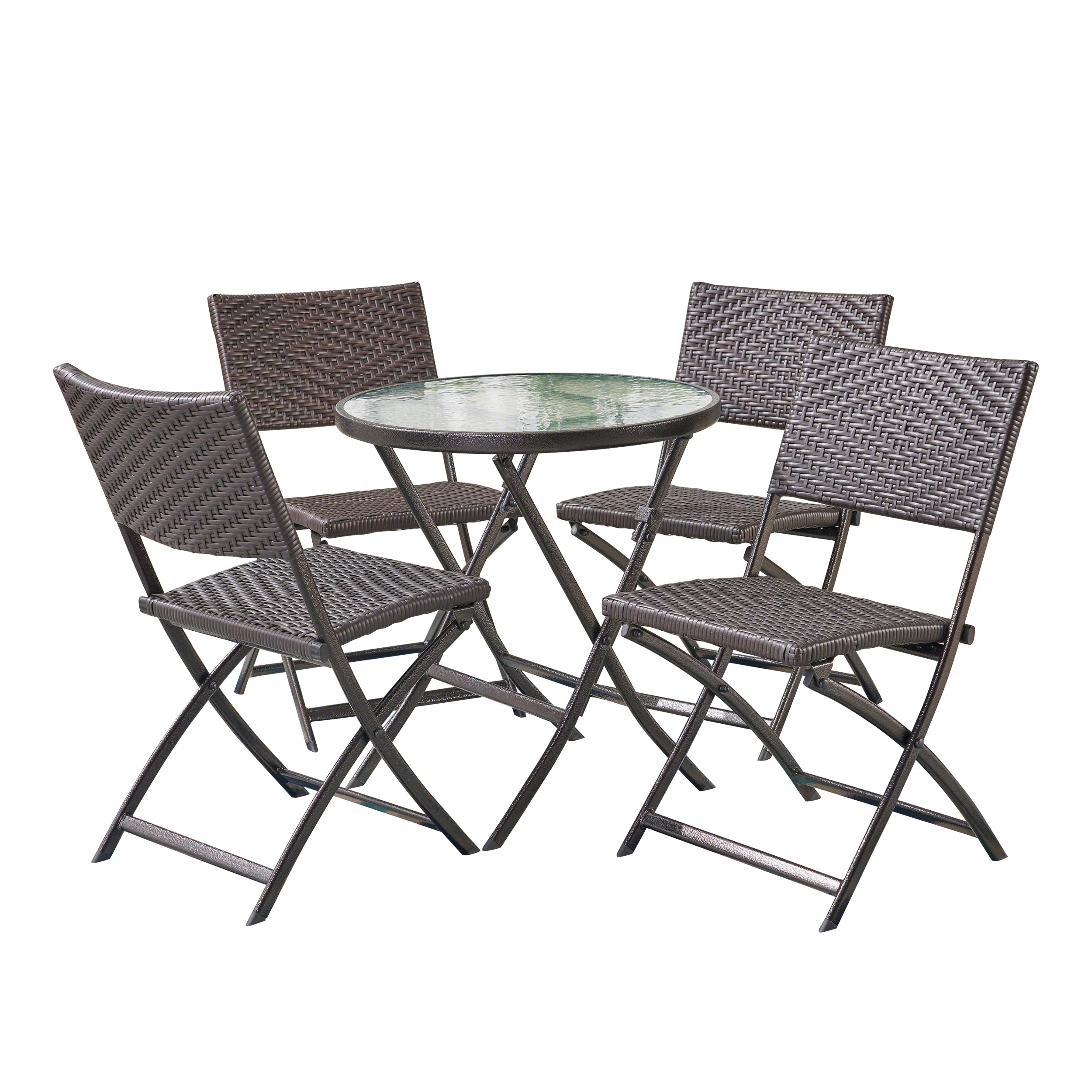 Jason 5pcs Outdoor Wicker Bistro Set