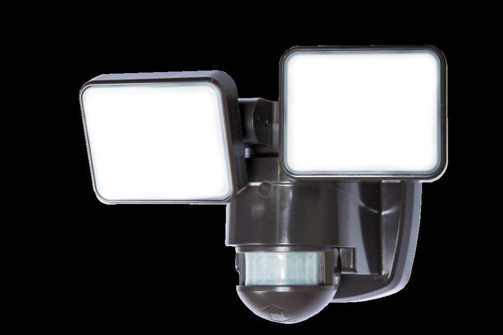 Heath Zenith HZ 5846 2 Light 7 1/4 quotW Integrated LED Outdoor Dual   Transitional   Outdoor Flood And Spot Lights   by Buildcom  Houzz