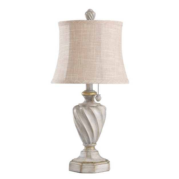 Cameron Table Lamp Antique White Stylecraft