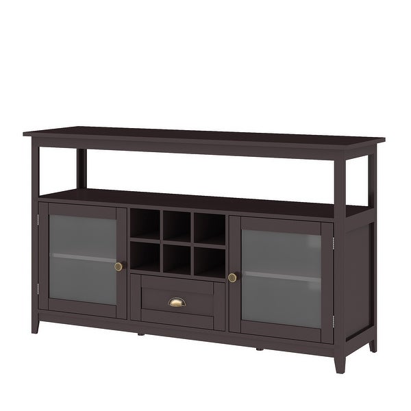 Morden Console Table for Living Room With with 2 Doors and 6 Small Storage