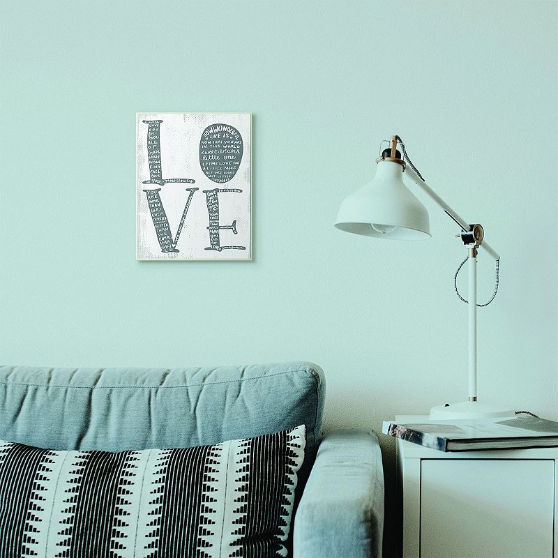 Stupell Home Decor Love Kids Plaque Wall Art