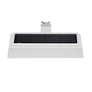 Hampton Bay White Solar Landscape Flood Gutter Light 20 Lumens with Integrated LED (2-Pack) 92370-701-2pk