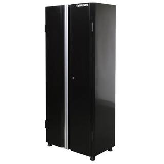 Husky Ready-to-Assemble 24-Gauge Steel Freestanding Garage Cabinet in Black (30 in. W x 72 in. H x 18 in. D) G3002T-US