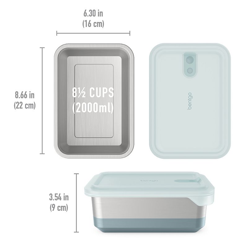 Bentgo Microsteel Heat and Eat Family-Size Food Container