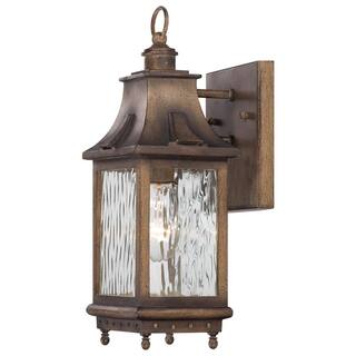 the great outdoors by Minka Lavery Wilshire Park 1-Light Portsmouth Bronze Outdoor Wall Lantern Sconce 72111-149