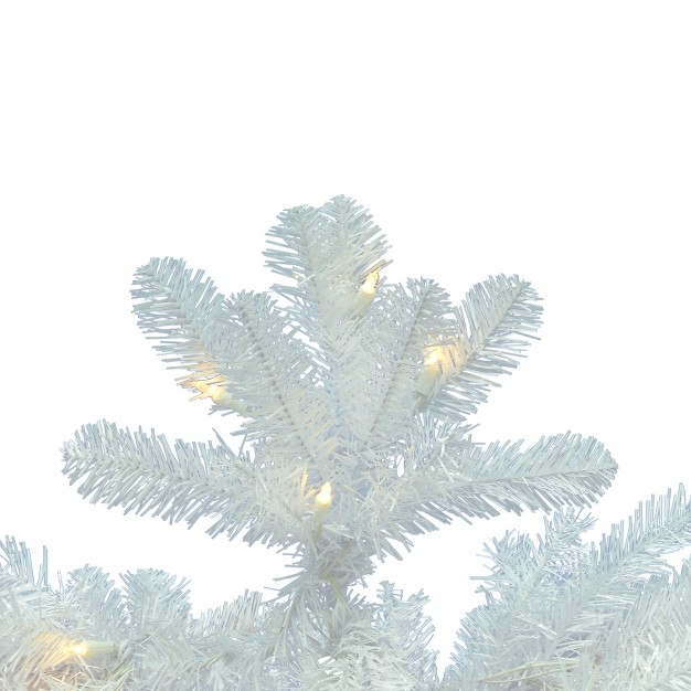 Vickerman White Salem Pencil Pine Artificial Christmas Tree