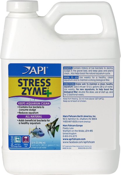 API Stress Zyme Freshwater and Saltwater Aquarium Cleaning Solution