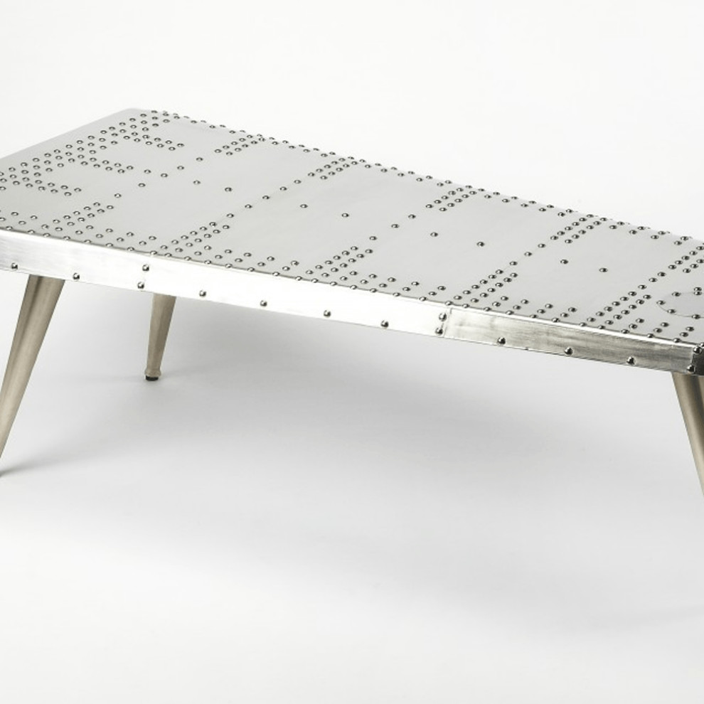 Aviator Coffee Table   Industrial   Coffee Tables   by HomeRoots  Houzz