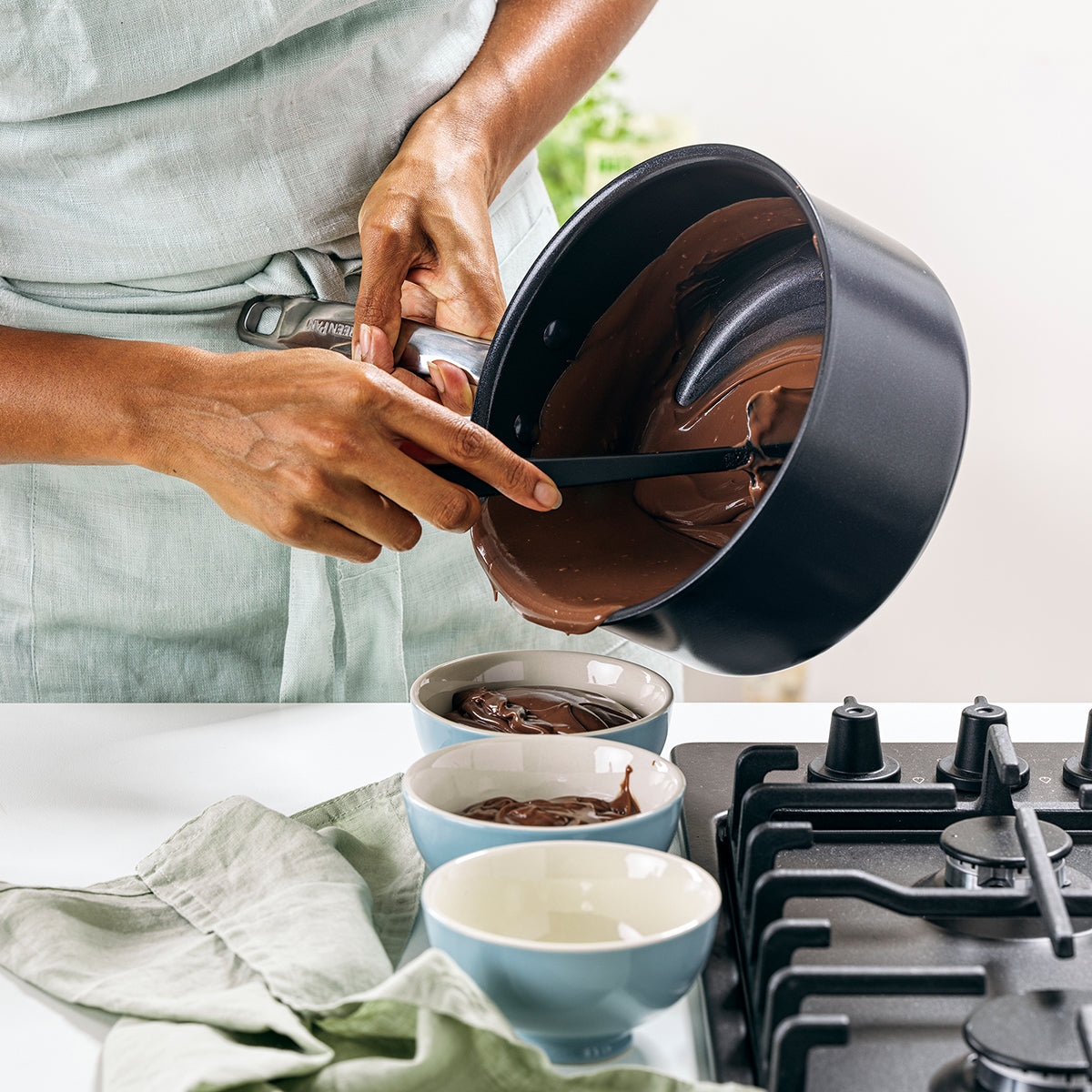 Chatham Black Ceramic Nonstick 5-Piece Cookware Set