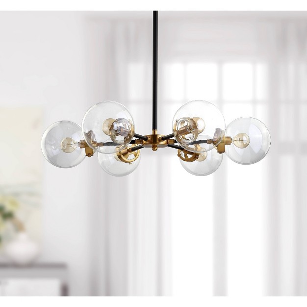 Caleb Cluster Pendant includes Energy Efficient Light Bulb Black Jonathan Y