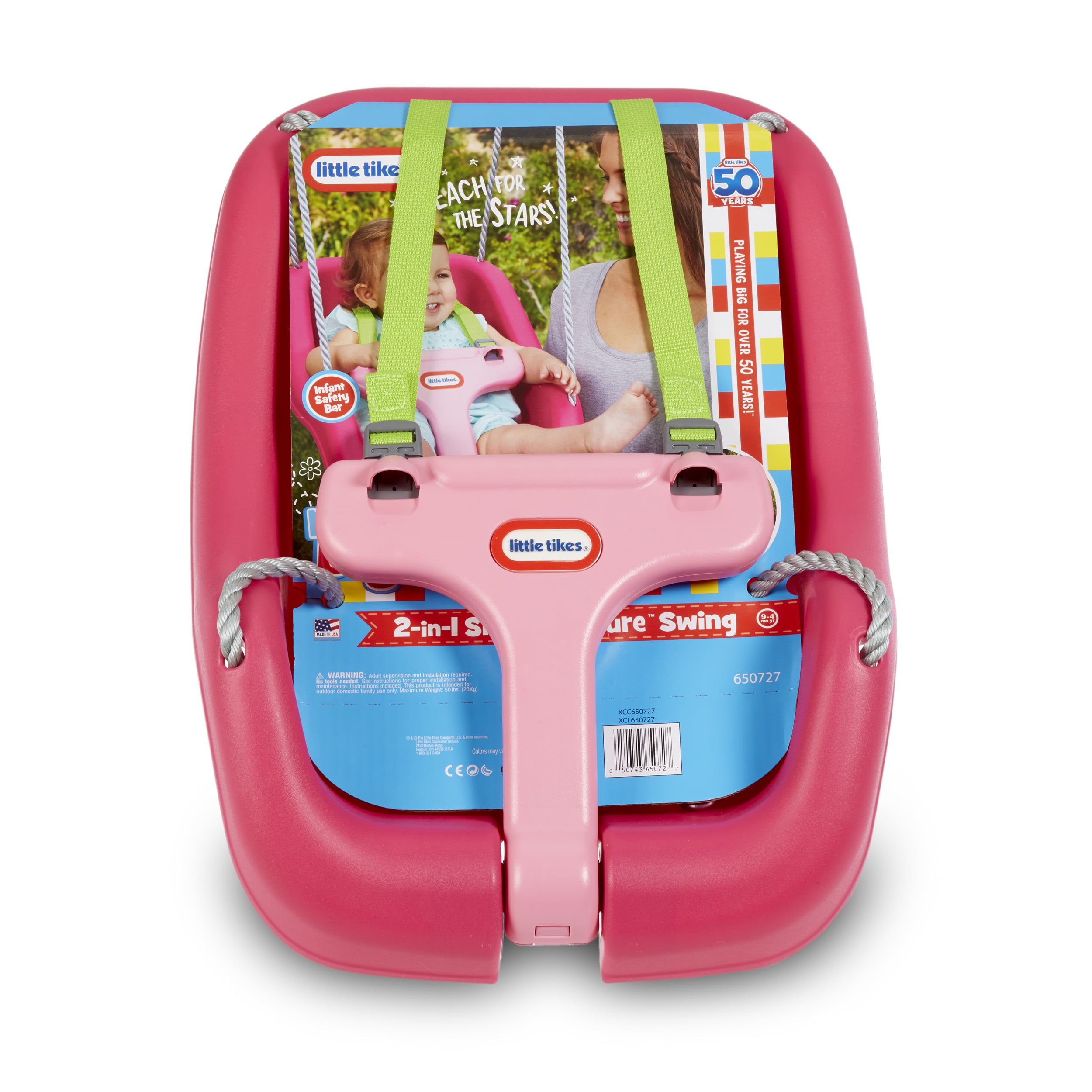 Little Tikes 2-in-1 Snug and Secure Swing - Magenta